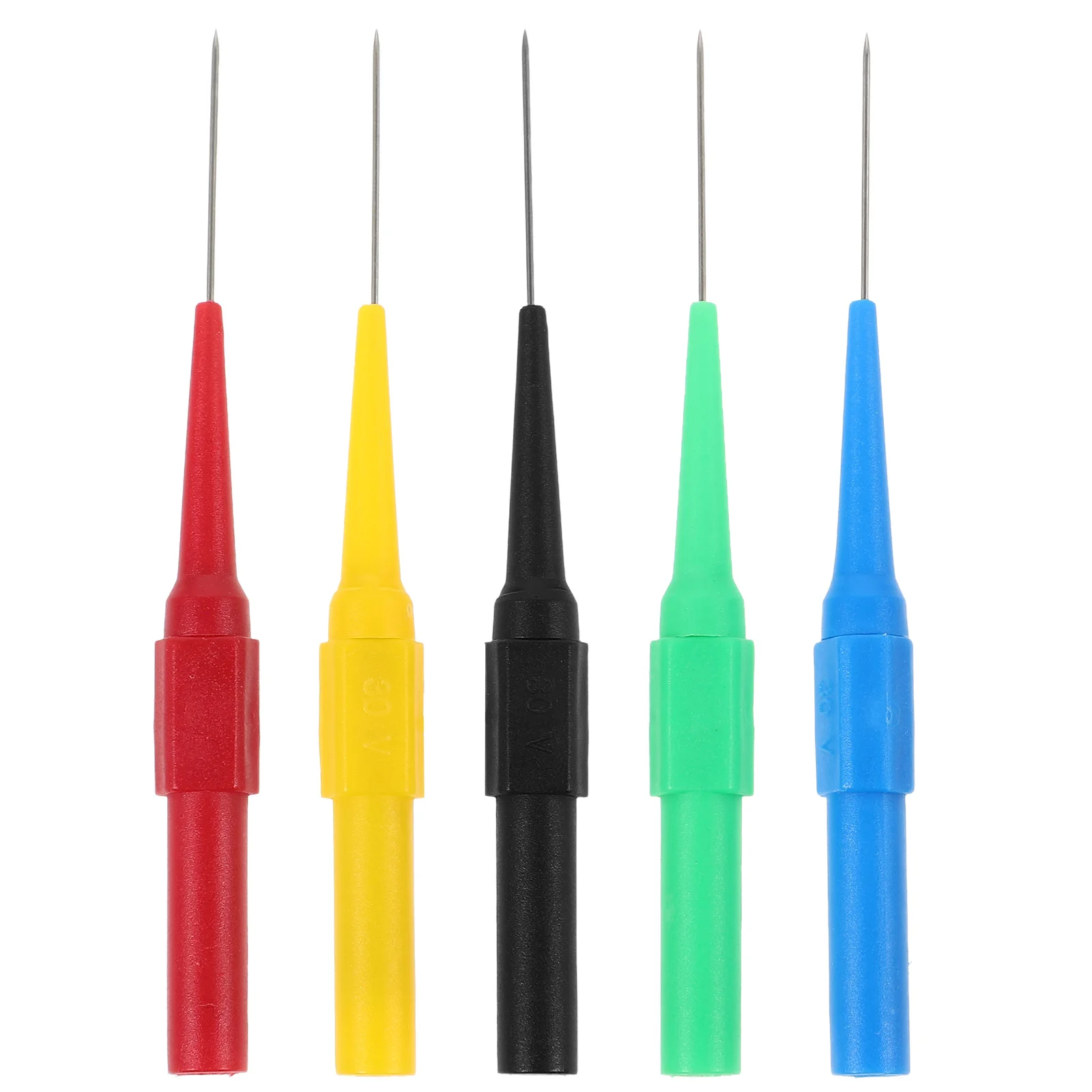 

5pcs Precision Piercing Probe Needles PVC Insulated Circuit Test Leads for Automotive Repair MultimeterProbe BackPin NeedleKit