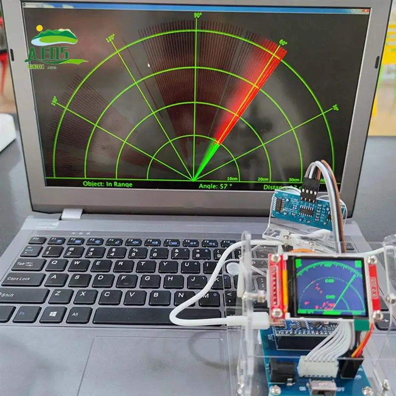 

AED5-Ultrasonic Radar Scanning DIY Mood Ornament Decoration For 1/14 Tamiya RC Truck Tipper