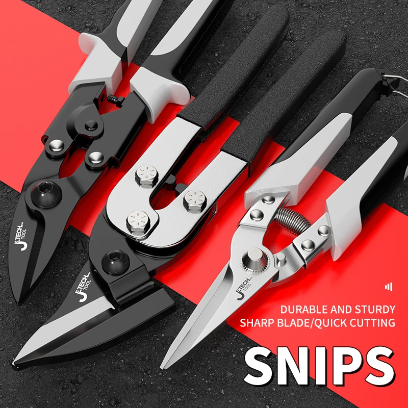 Four styles of stainless steel shears, tin shears, metal shears, PVC pipe shears, industrial shears, metal shears and ergonomic handles are suitable for iron plates, tin sheets, industrial operations and family workshops.