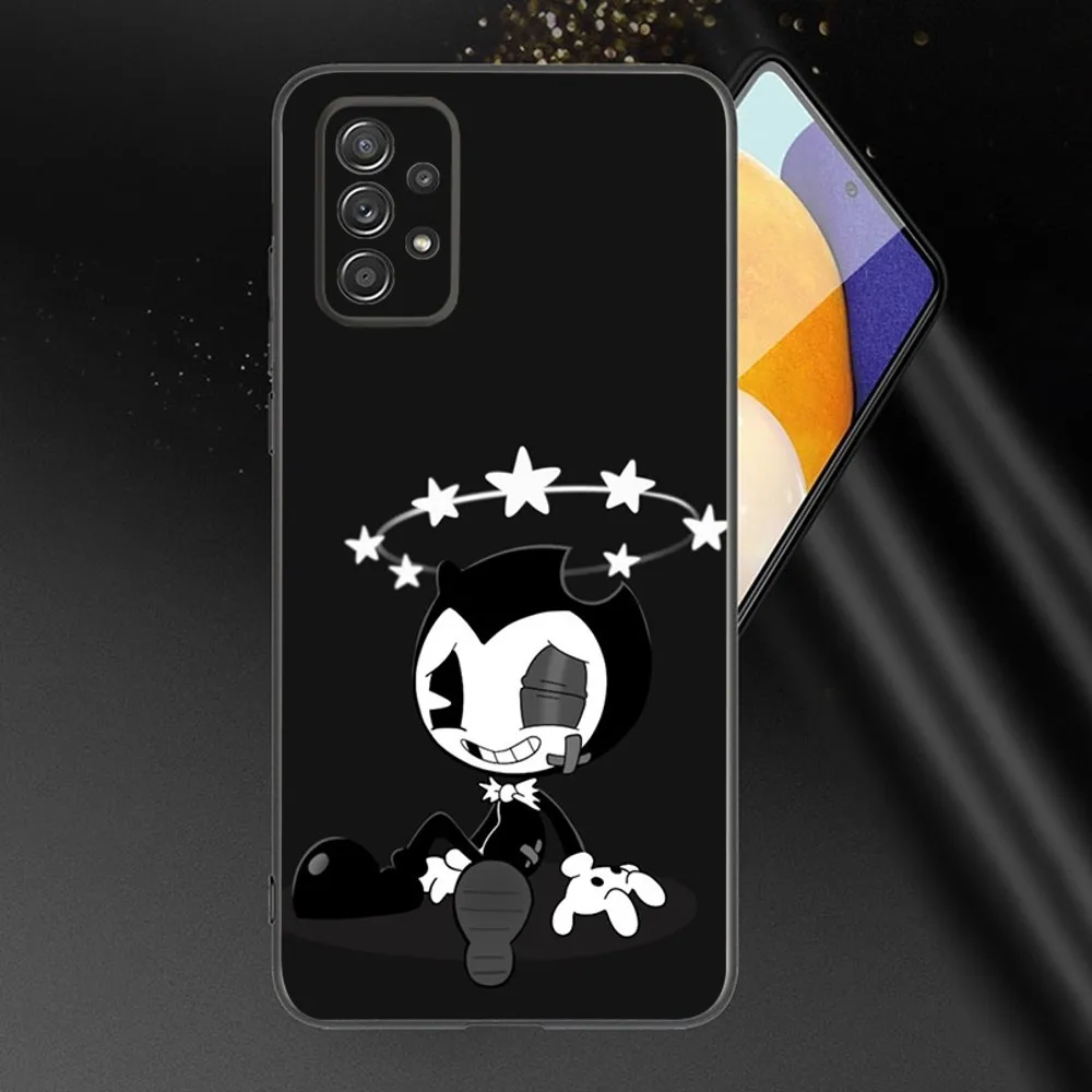 Game B-Bendy Phone Case For Samsung Galaxy A13,A21s,A22,A31,A32,A52,A53,A71,A80,A91 Soft Black Phone Cover