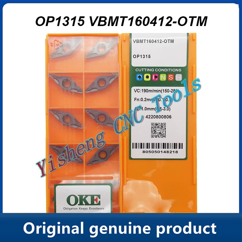 

VBMT160412-OTM OC3215 OC2125 OP1215 OP1315 Insert Lathe Cutting Tool Lathe Machining Metal Turning Tools VBMT160412 VBMT 160412