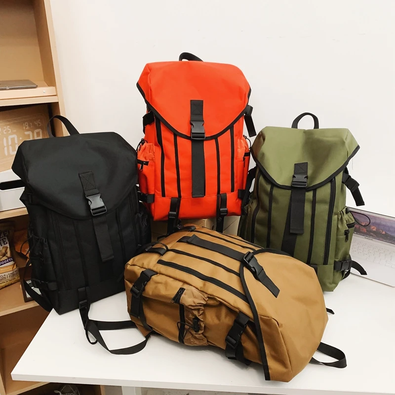 Grande capacidade cor sólida impermeável Nylon viagem Duffels, alta qualidade mochilas, venda quente, 2022