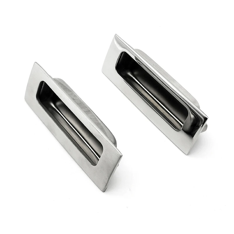 

Stainless Steel 316 Polished Brushed Concealed With Fixed Gasket Type Built-in Embedded Drawer Handle