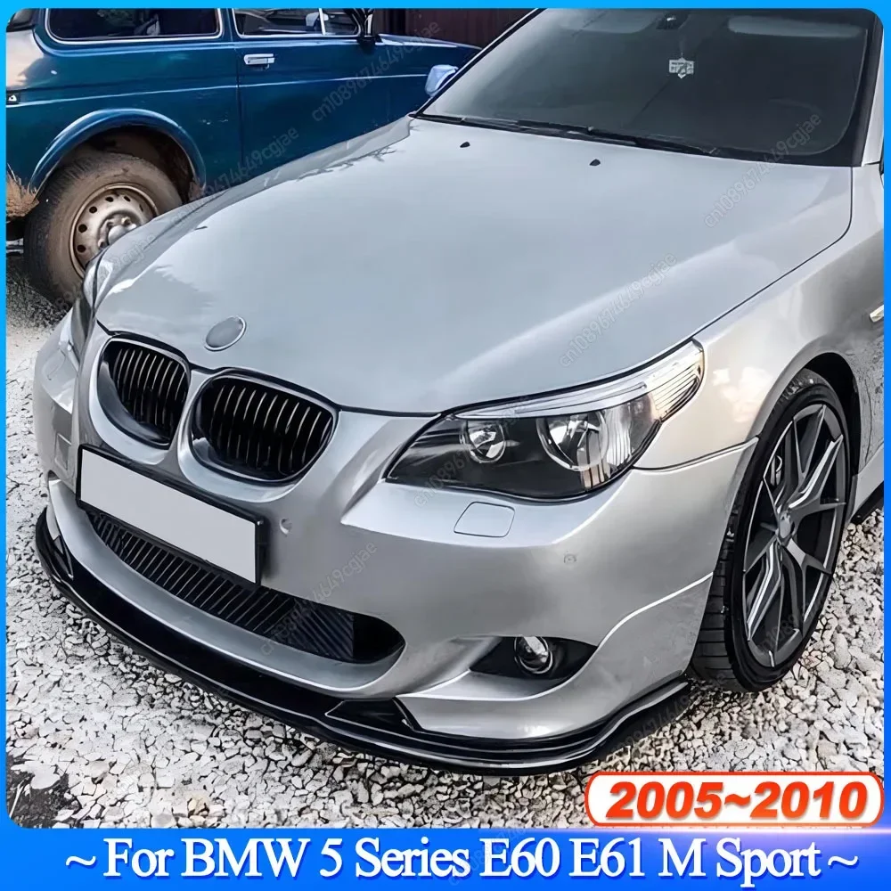 

Для BMW M-Sport E60 E61 523i 525i 528i 530i 535i 540i 550i 2005-2010 автомобильный передний бампер сплиттер губ диффузор спойлер защита тюнинг