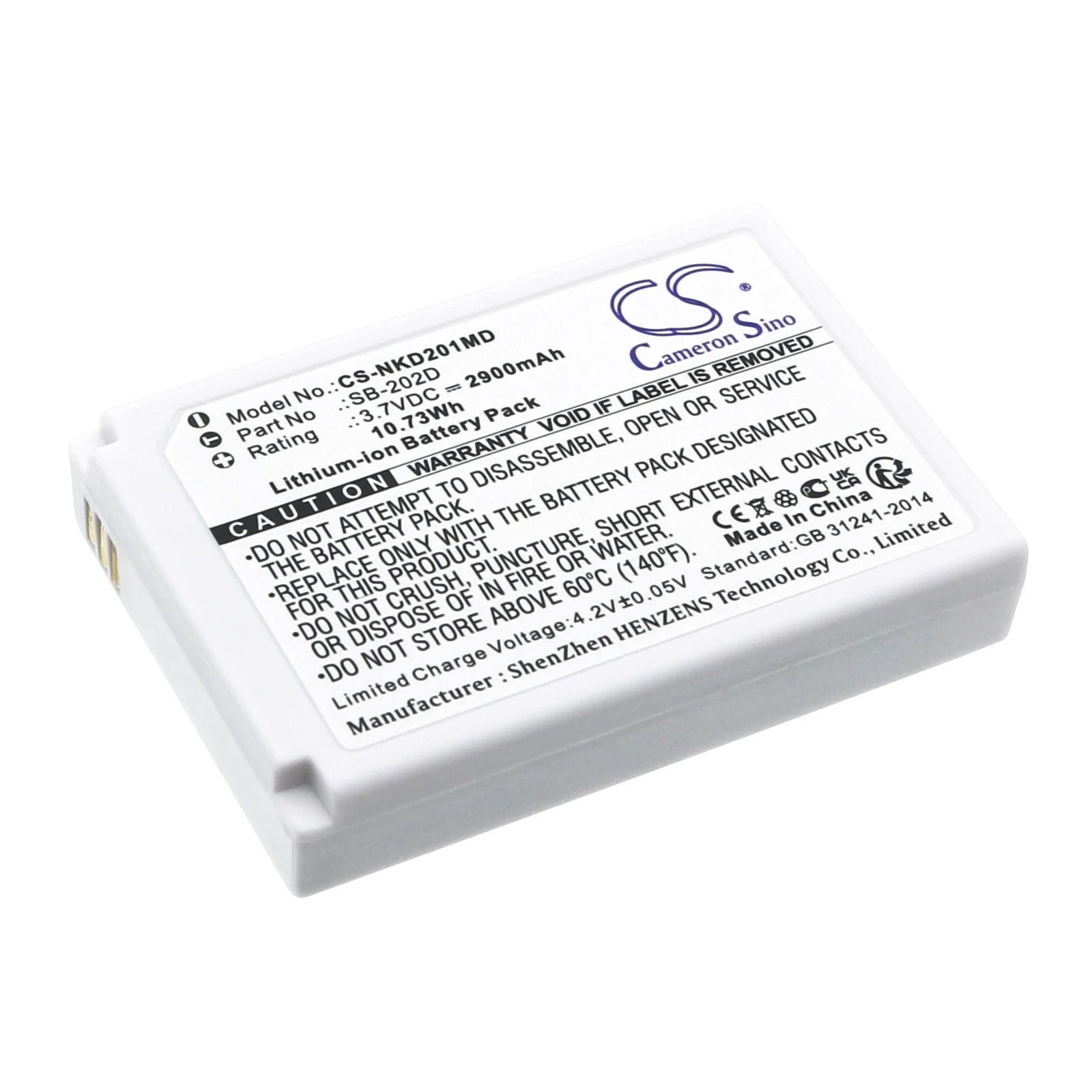 

Сменный аккумулятор CS для Nihon Kohden CardioAir ECG-2010 SB-202D 2900 мАч / 10,73 Втч