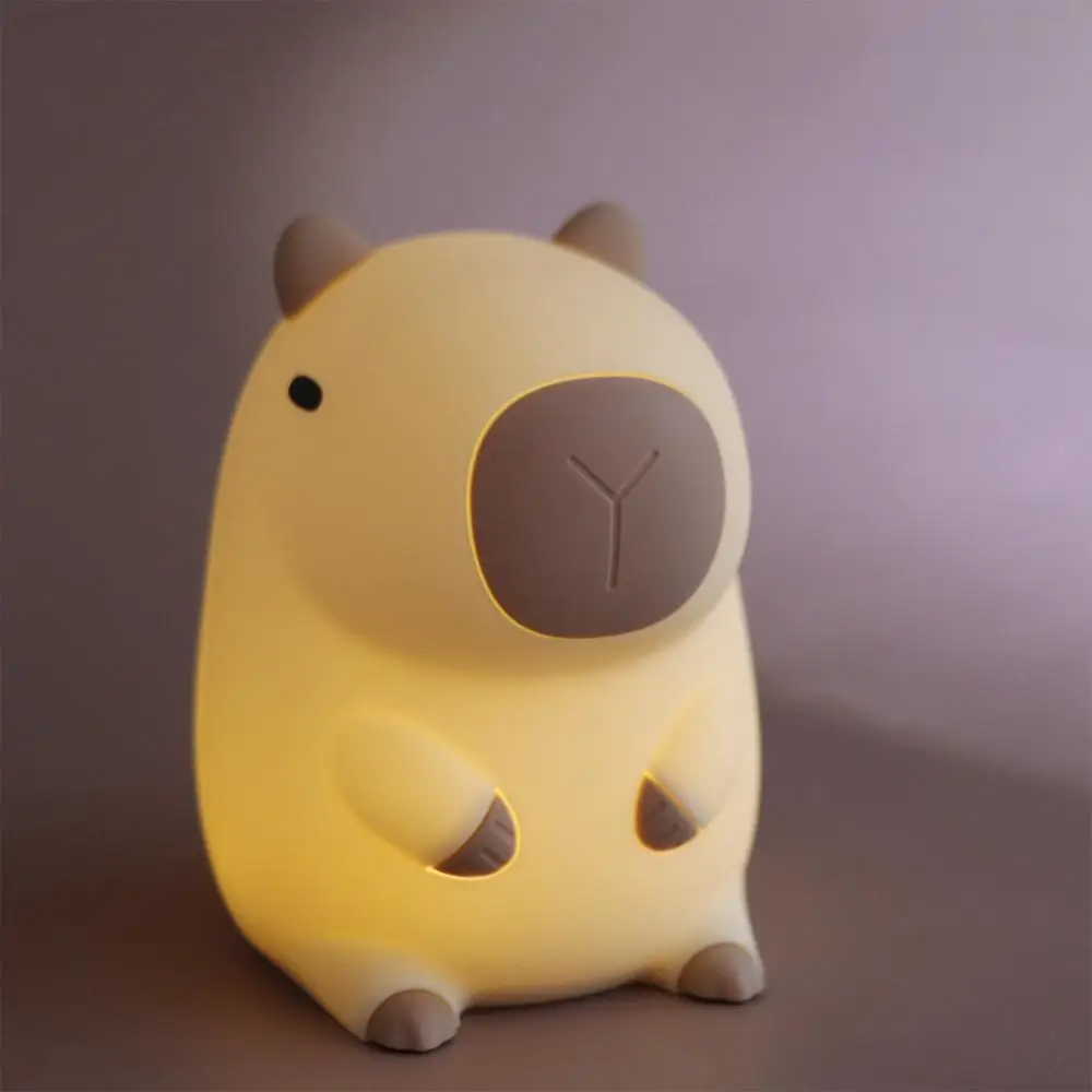 

Capybara Shape Capybara Night Light Soft Light USB Rechargeable Guinea Pig Night Light LED Eye Protection Table Decoration Lamp