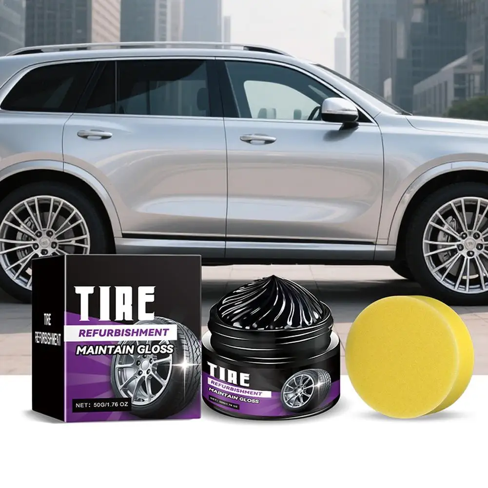 

Воск для полировки шин, блестящий черный, восстанавливает блеск для шин и улучшает внешний вид шин, предотвращает потрескивание и старение