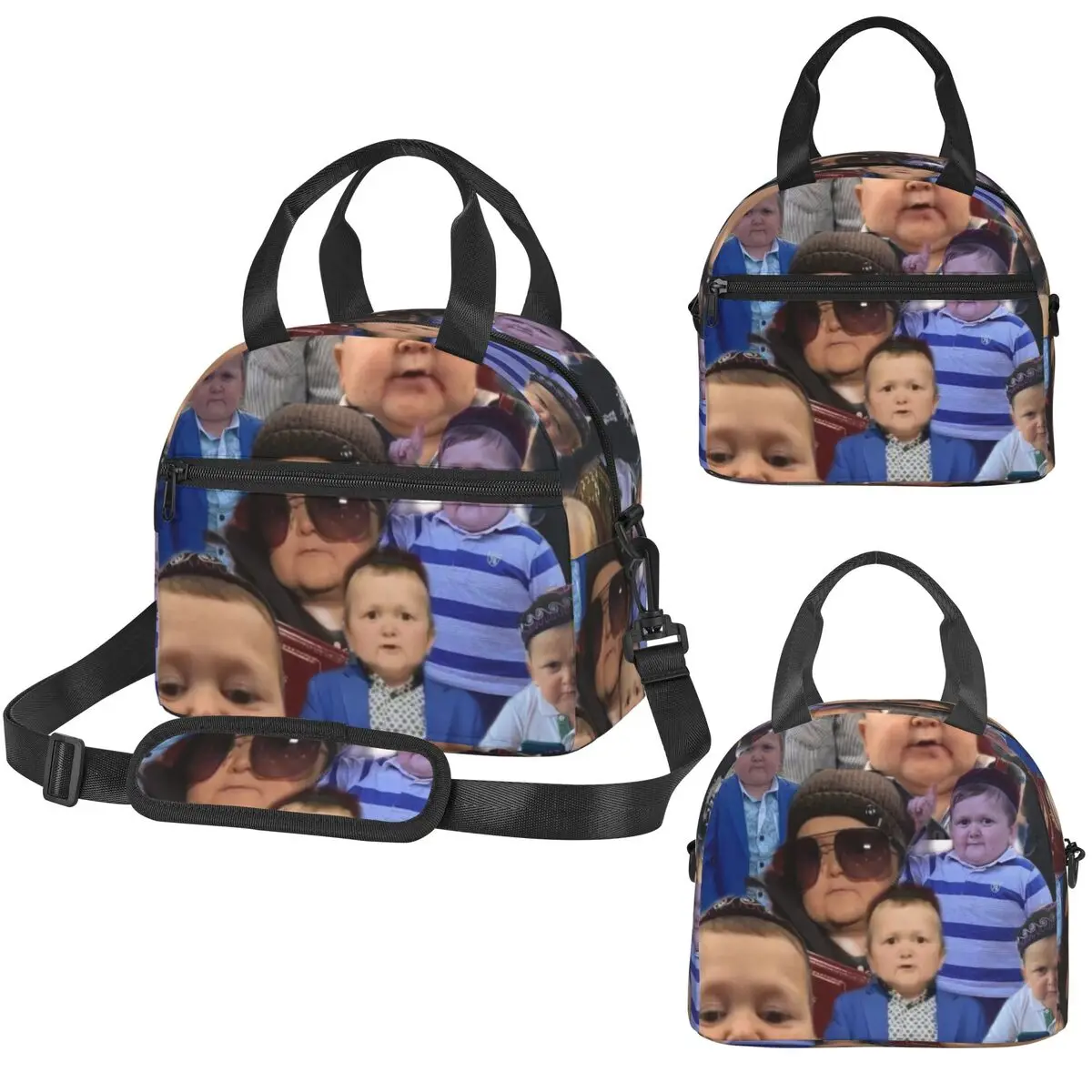 Hasbulla Collage Insulated Lunch Bag for Kids School Cooler Thermal Box Tote Leakproof Lunch Boxes