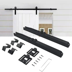 2pcs Soft Close Mechanism For Damper Sliding Barn Door Hardware Track Kit No Need To Drill Weight 88-132 Pounds Hardware Home I