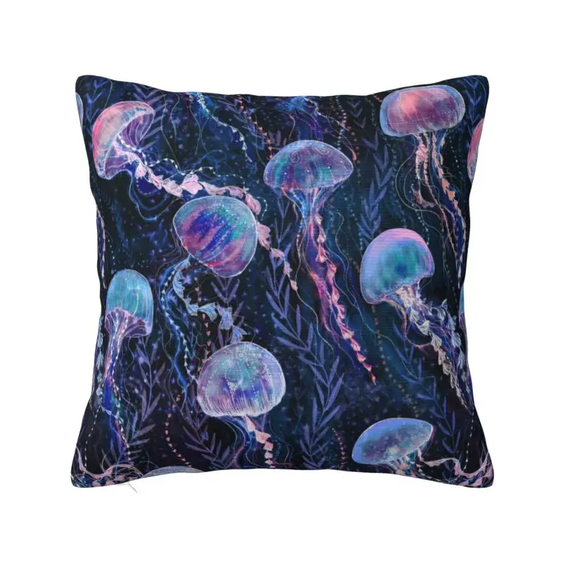 Magic Jellyfish Cushion Covers Sofa Decoration Square Throw Pillow Cover 40x40