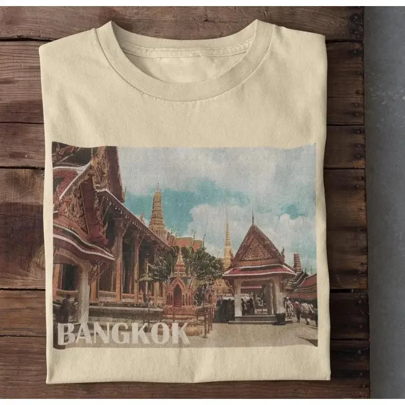 Wat Temple T Shirt Bangkok Travel Thailand Trip SweaT Vacation Souvenir Top Retro Trendy