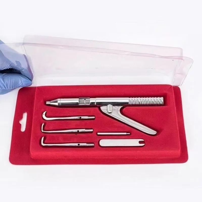 

Dental Oral Crown Remover Grip Type Automatic Crown Extractor Corrosion-resistant Medical Grade Stainless Steel Spring Loaded