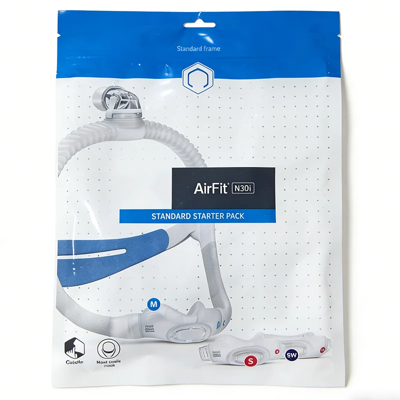 Original AirFit N30i CPAP Nasal Mask for Resmed Auto CPAP Nasal Mask Anti Snoring Sleep Apnea With Strap Frame nose pad (S/M/SW)