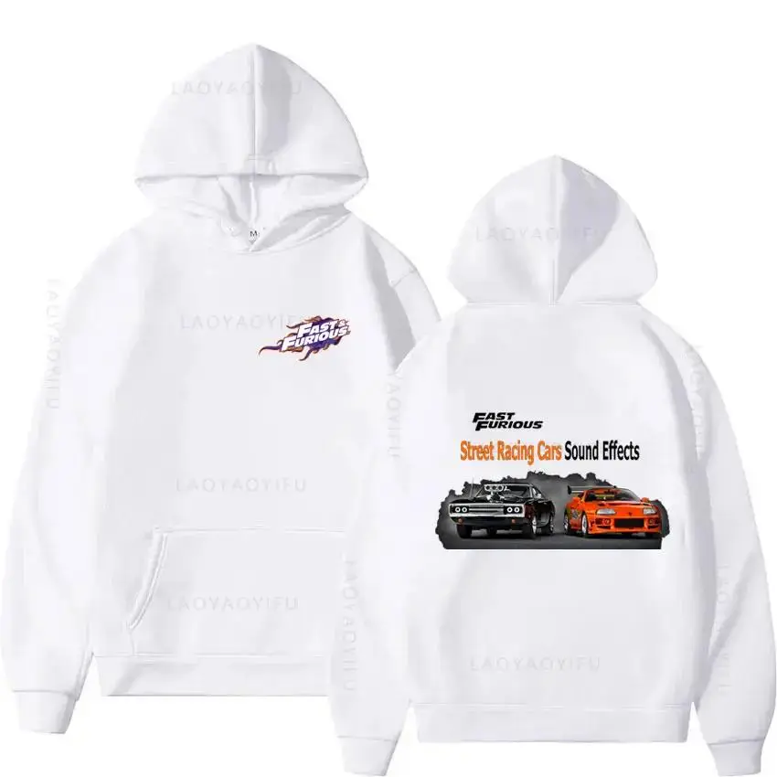 2024 Fast And Furious Theme New in Hoodies & Men Hoodie Men\'s Autumn Clothing Pullovers Y2k Essentials Hooded Sweatshirt