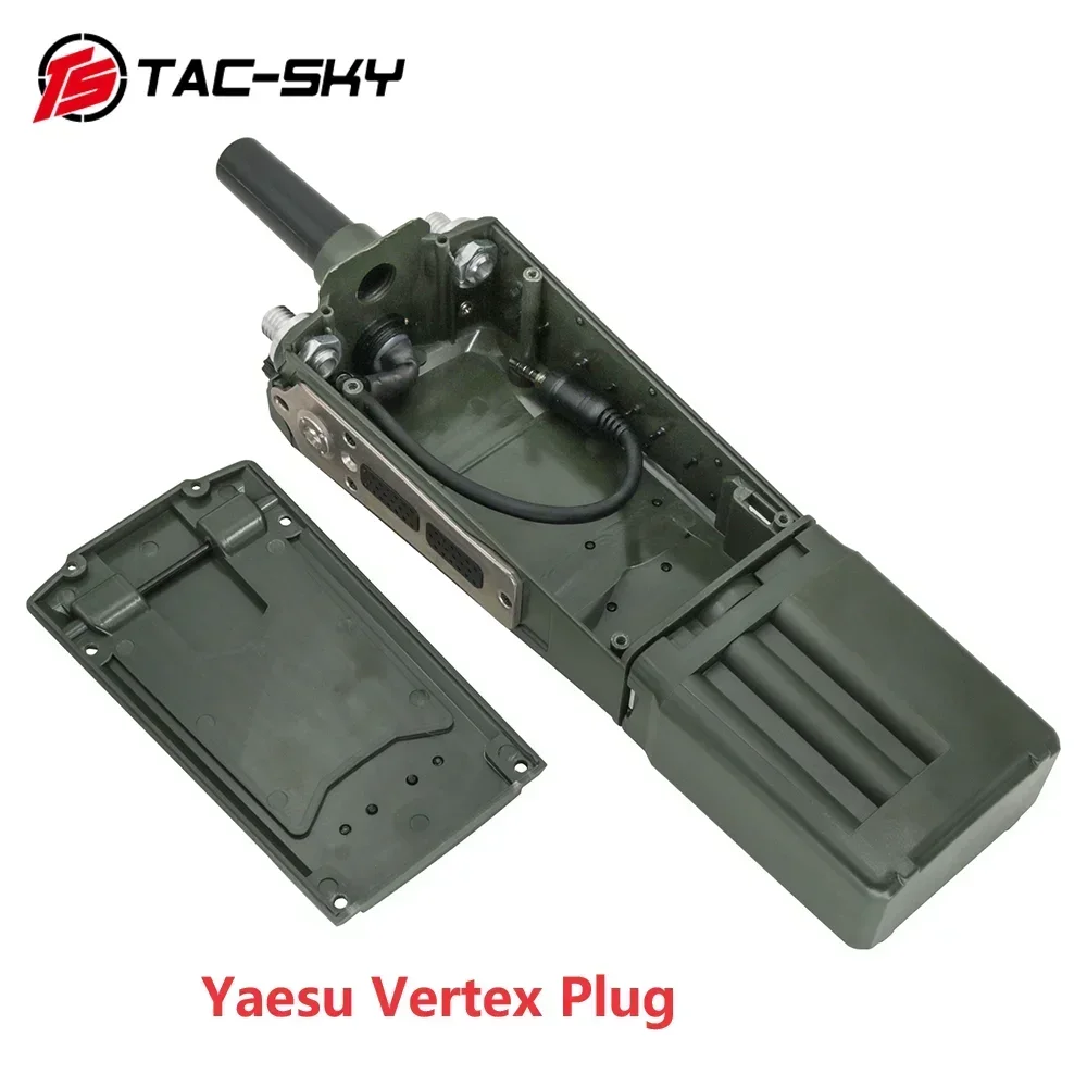 Ts Tac-Sky Tactical An/Prc 163 Harris Radio Dummy Virtual Box Case With Yaesu Vertex Plug For Yaesu Vx-6R Vx-7R Radios