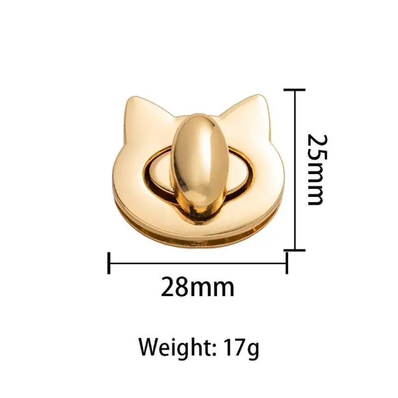 Cute Cat/Bird Clasp Locks Metal Bag Turn Lock For DIY Leather Craft Handbag Shoulder Bags Hardware Decoration Accessories