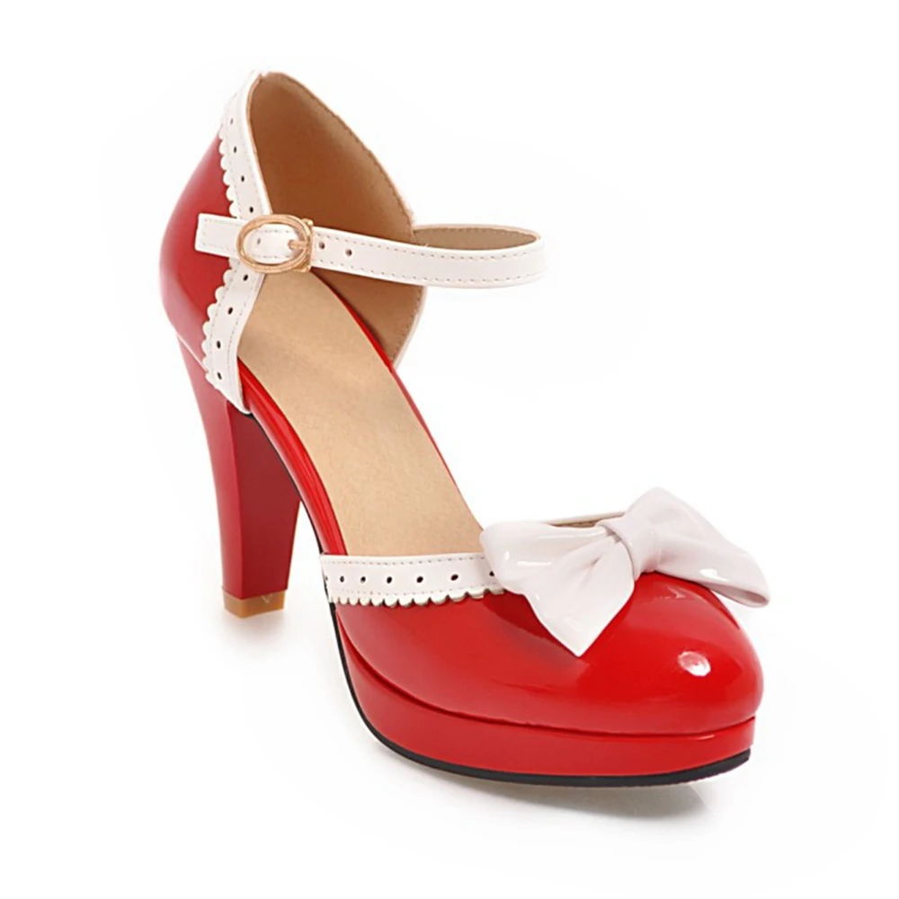 

Женские сандалии на высоком каблуке с бантом, круглым носком, для вечеринок, свадебные туфли, платформенные сандалии для невесты, большие размеры 46, 47, 48, 121