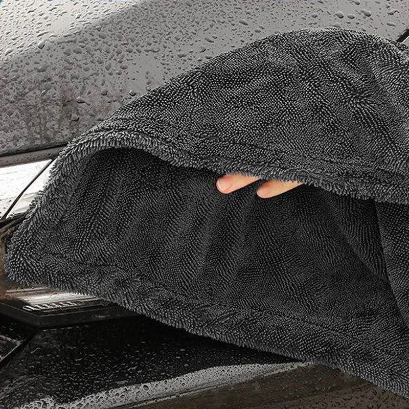 Car cleaning towel, small braid, car wash towel, water collection special, absorbent non shedding short plush car interior cloth