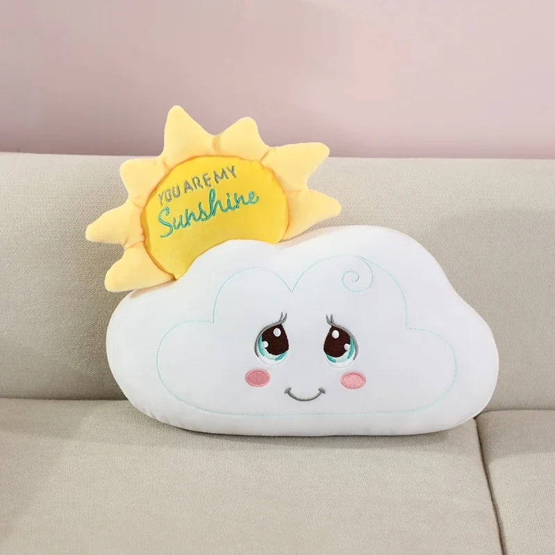

Love Confession Sun&Cloud Plush Toys Cotton Stuffed Cozy Throw Pillow Sofa Cushion Lovely Home Decor Sweet Gift To Girlfriend