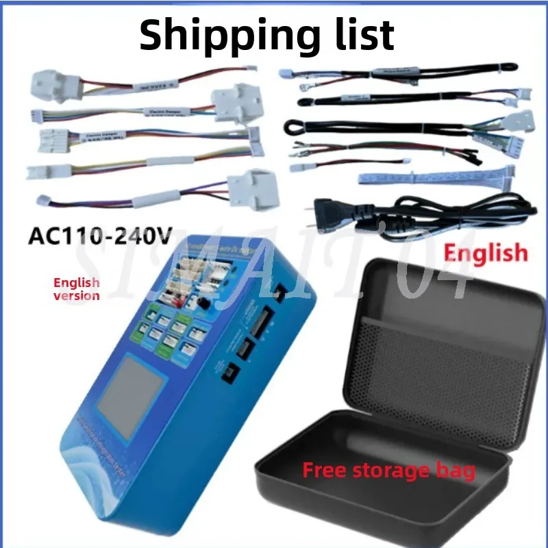 AC110-240V English Version Refrigerator Inverter Board Compressor Solenoid Valve Fan Damper Inspection Tester Fault Tool