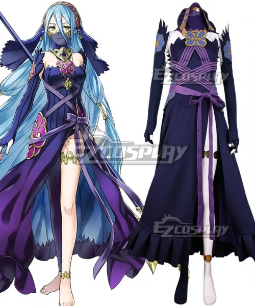 Fire Emblem Heroes Azura Blue Dress Halloween Party Women Skirt Outfit Christmas Girls Gift Skirt Suit Cosplay Costume E001