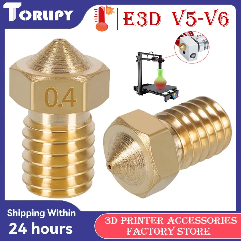 

Wholesale E3D V5-V6 3D Printer Hotend Nozzle 1.75m Brass Material 2.0mm Inner Diameter Suitable For Titan Extruder/Prusa i3 MK3S
