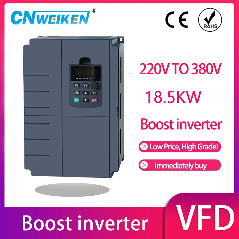 Imagem -05 - Conversor de Frequência para Motor Trifásico Acionamento ac Vfd Inversor Variável 220v a 380v 30kw 22kw 15kw 18.5kw