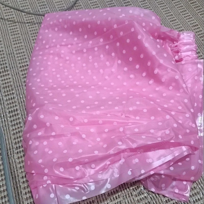 Thickened Large Size Lower Body Rain Pants Unisex PVC Transparent Polka Dot Plastic Waterproof Soft Smooth Couple Trousers