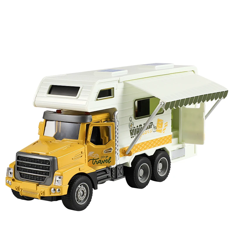 

1:46 City Touring Car Model Vehicle Light and Sound Caming Truck Inertia Diecast Play Boy Toys For Children Collection Gifts