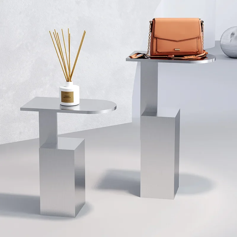 Stainless steel Nakajima platform, exhibition hall product display, storage table, window ornament