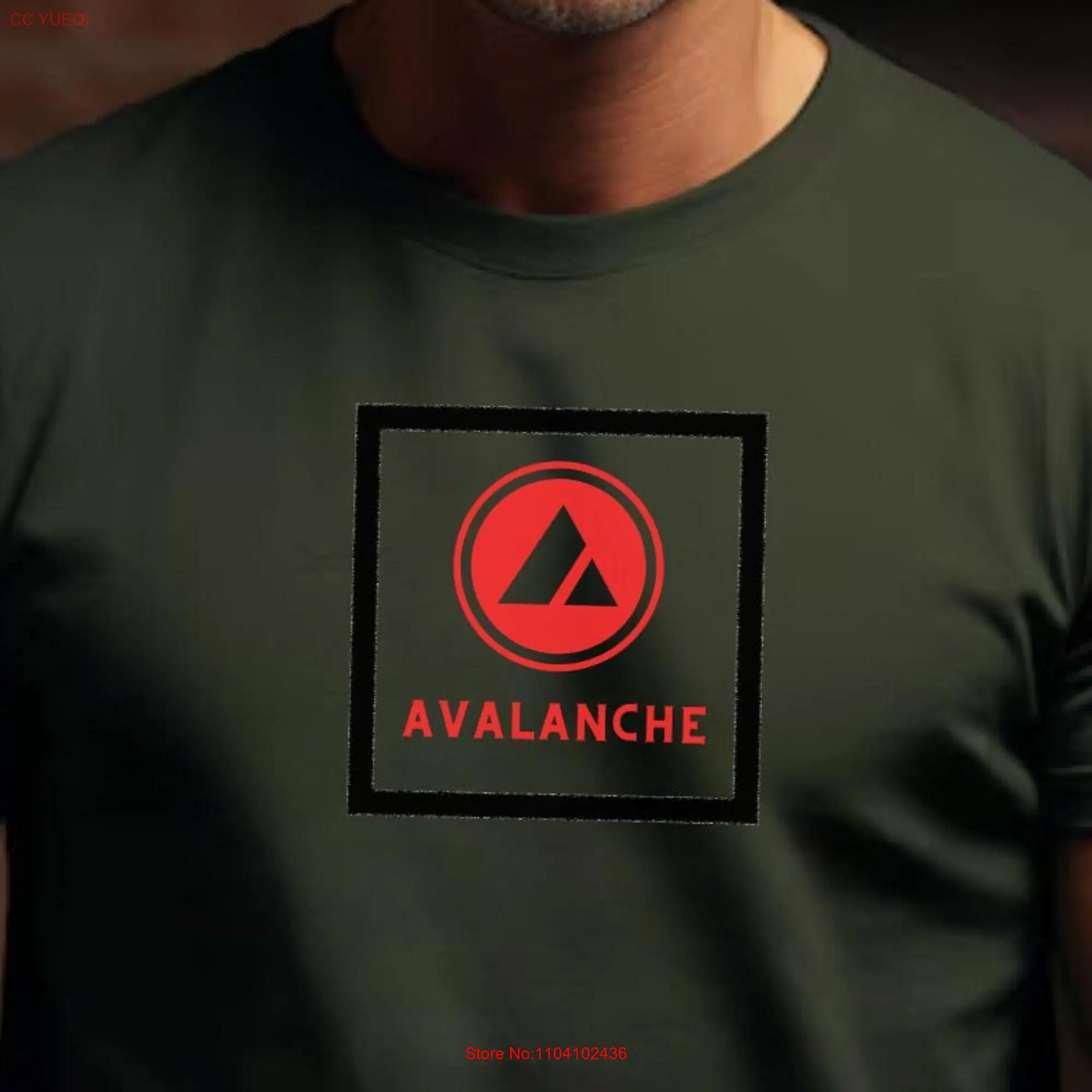 Рубашка-лавина avax, криптоваин-подарок, длинные или Короткие рукава