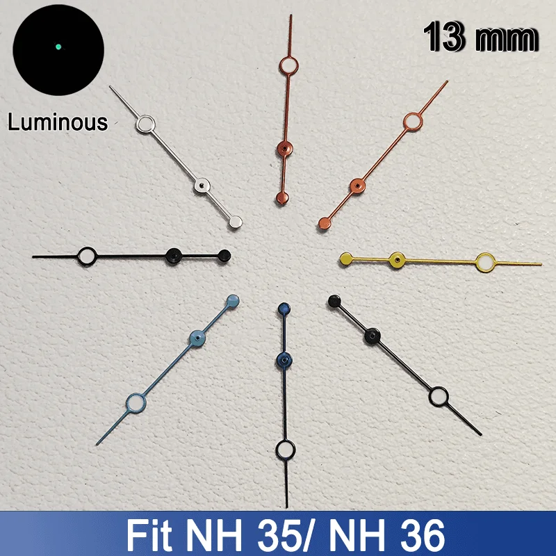 

Watch Hands Suitable for NH 35 NH 36 Second Hand Green Luminous 13mm Watches Accessories Part Wristwatches Moidification Parts