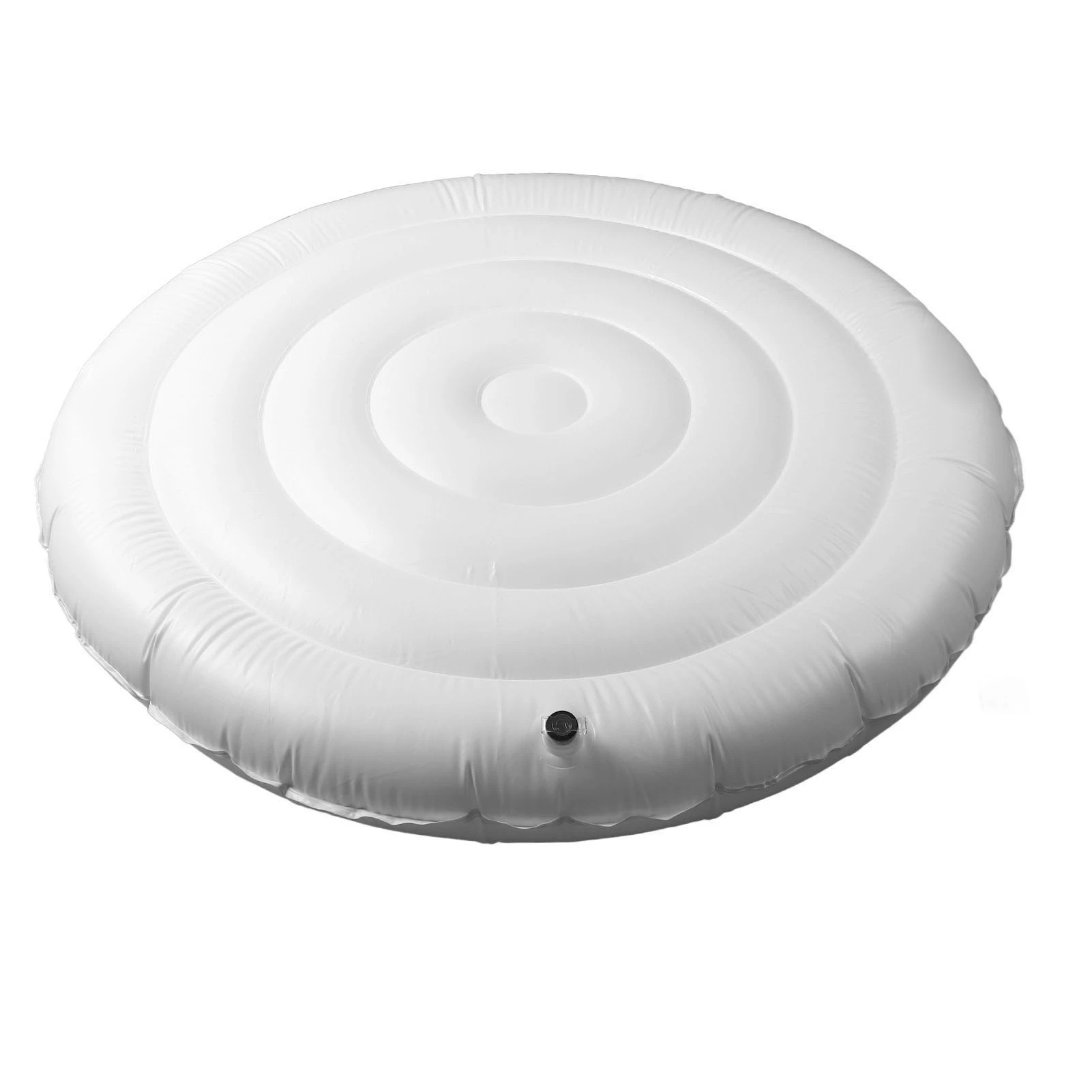 

140cm Inflatable Hot Tub Cover PVC Foldable Energy Saving Lid for Round Outdoor Inflatable Hot Tubs