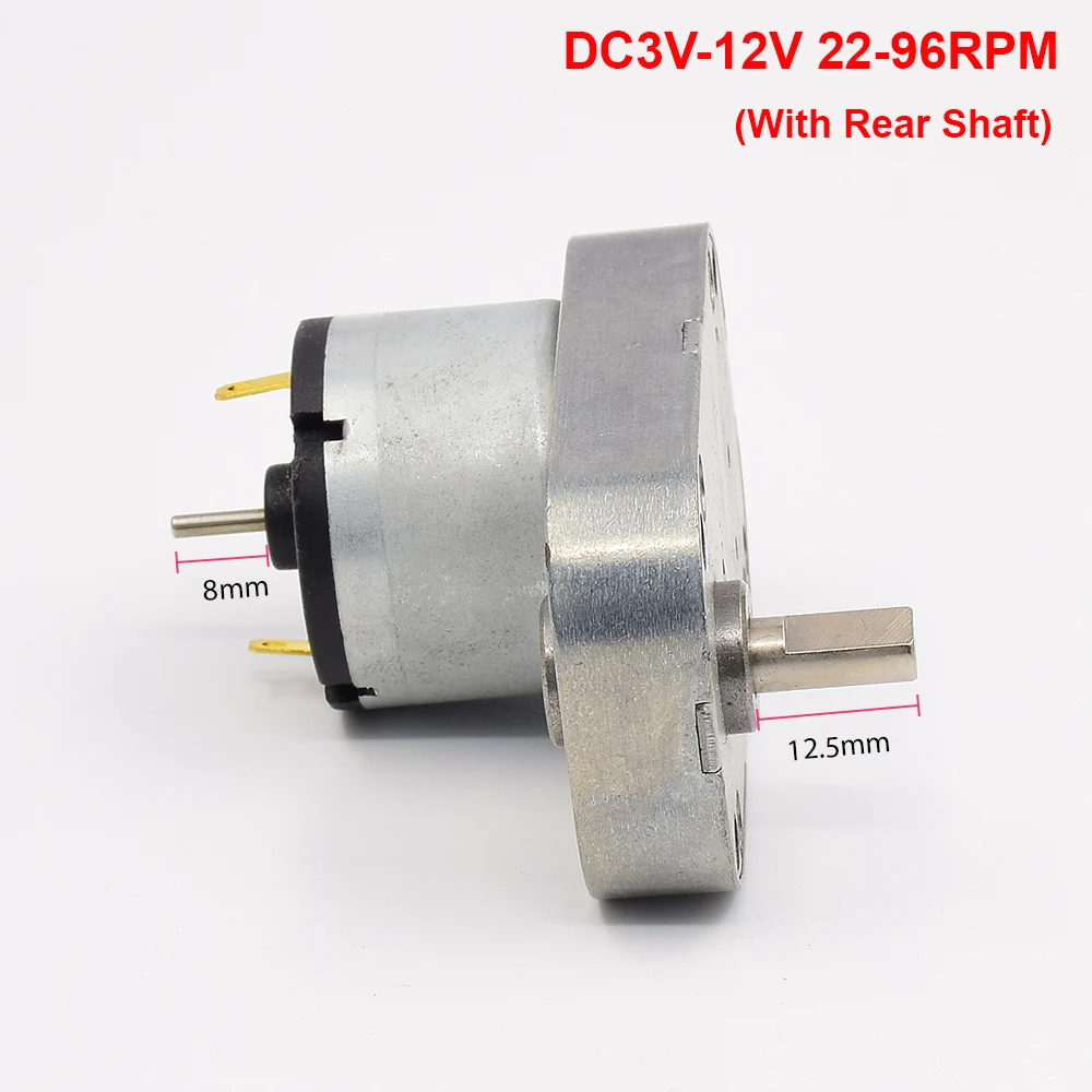 ETONM All-metal gear Reducer Micro 33mm 520 Motor DC5V-12V Slow Speed 7-type Gear Motor Large Torque