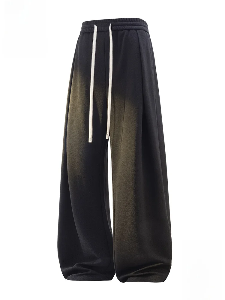 

PaulFrank American Sle Men's Casual Pants Loose Drapey Bla Wide Leg Spring Autumn Wear Comfortable Polyester Fiber