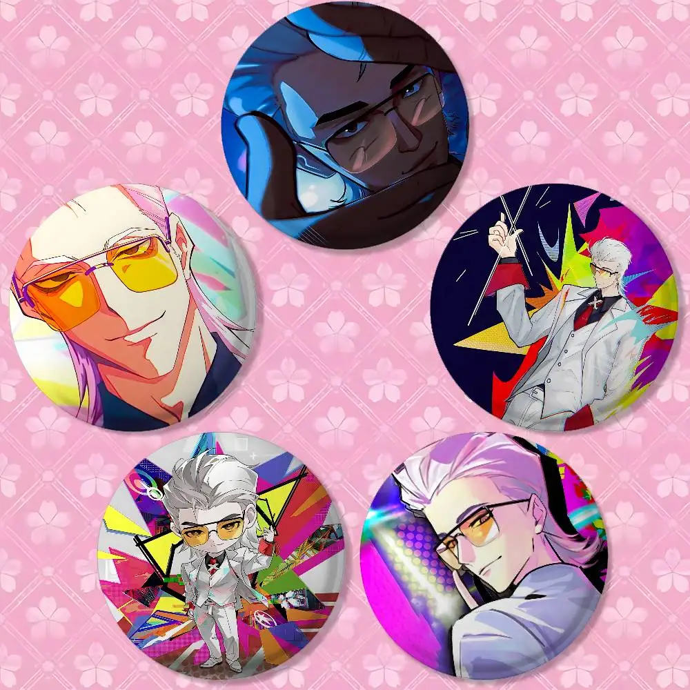 ليكون بطل X مانغا شارات الطرفية التلبيب دبابيس صفيح بروش مستدير لحقيبة الكتف اكسسوارات هدايا تذكارية