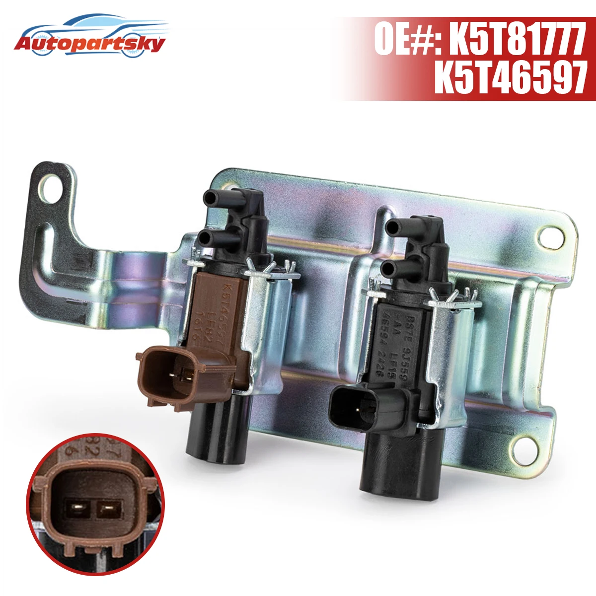 

K5T46597 K5T81777 LF8218740 For Mazda 3 2.0L 2.3L 5 2.5L 6 2.5L 3.7L CX-7 2.3L 2.5L 2010-2012 Vacuum Solenoid Valve Accessories