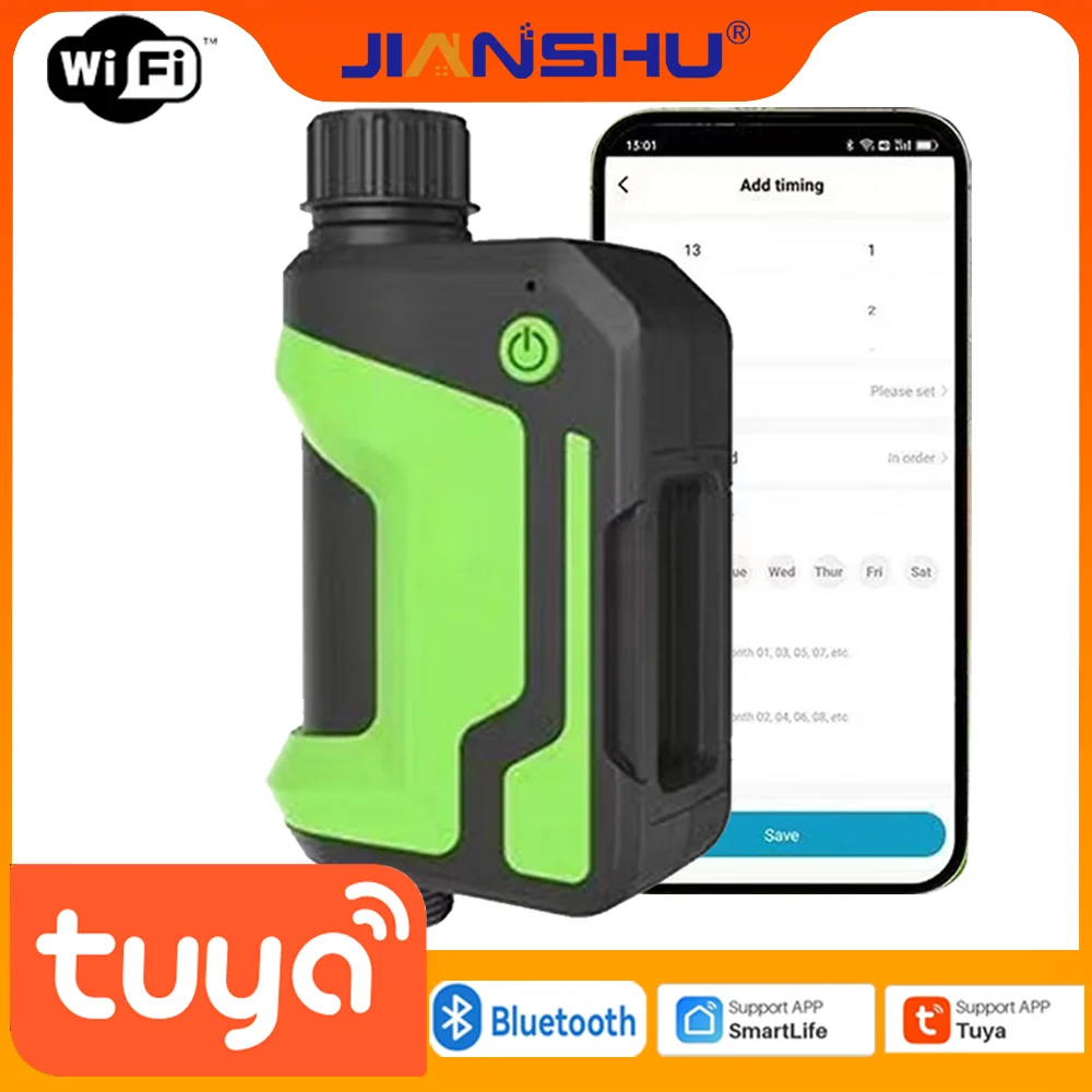 Tuya Wifi สมาร์ทชลประทานจับเวลาสมาร์ทบ้านสวน Tuya ระบบรดน้ําสวนอัตโนมัติชลประทานโปรแกรมเมอร์ Smart Life App