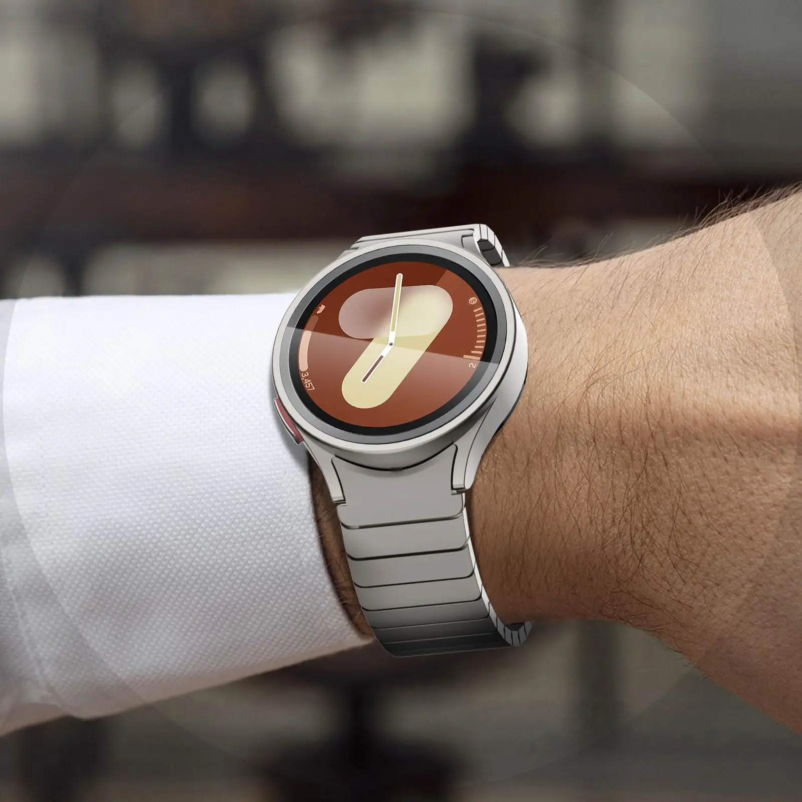 No Gaps Magnetic Metal Strap for Samsung Galaxy Watch 7654 40/44mm Stainless Steel Band for 6Classic 43/47mm 5Pro 45mm Bracelet