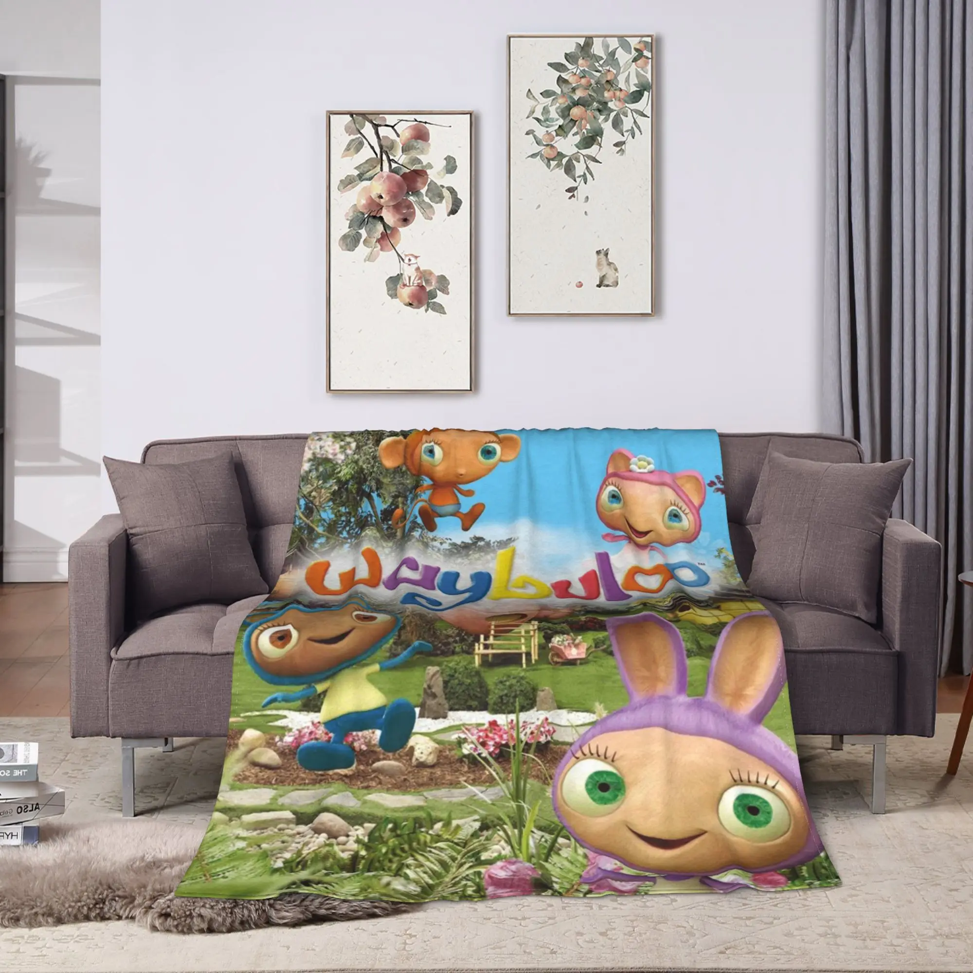 Cartoon Waybuloo Plush Blanket Boy Girl  Flannel Bedding Throws For Bedroom Super Warm Design Quality Bedspread Gift