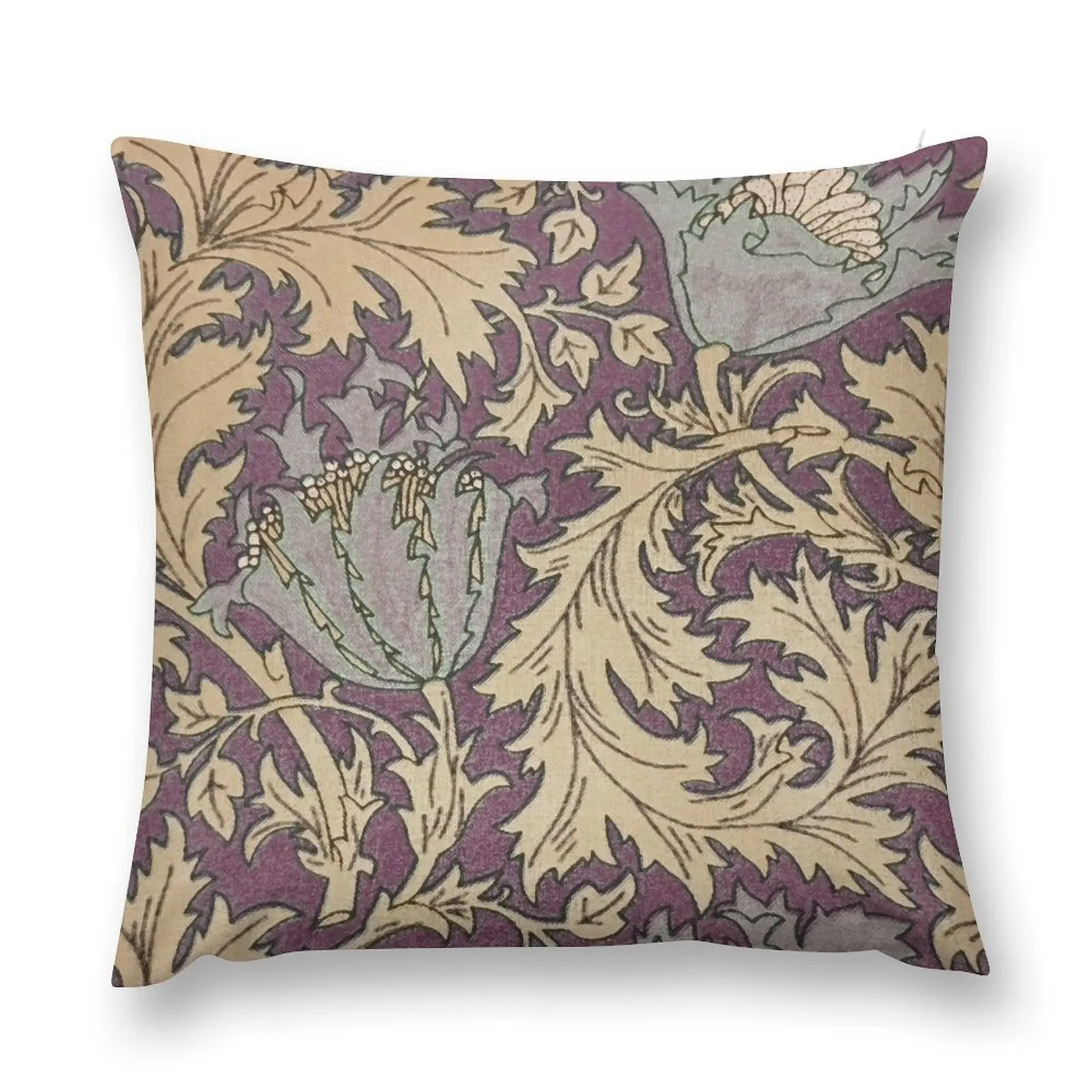 

William Morris Cotton Lawn (plum) pattern Throw Pillow Cushion Cover Luxury Sofa Cushions Covers Pillowcases Bed Cushions pillow