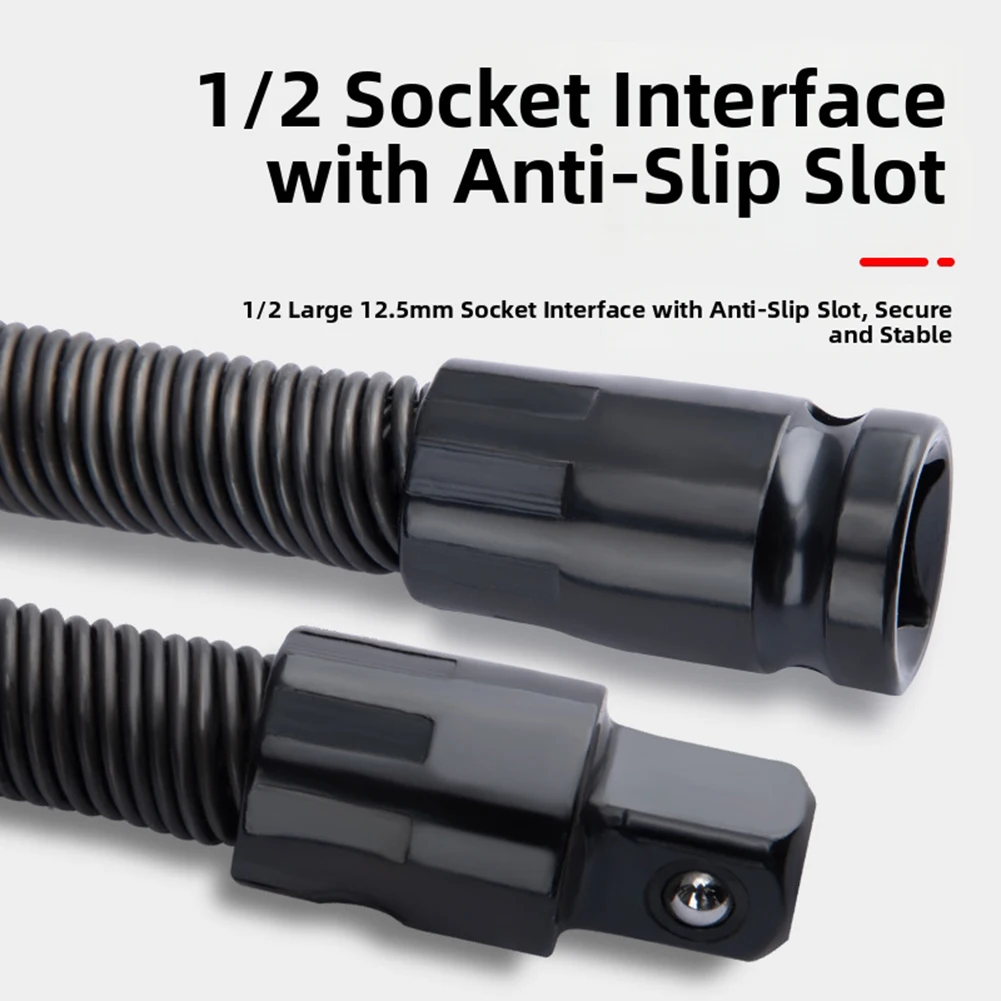Flexible Extension Bar 1/2 Flexible Shaft Extension Extender Universal Shaft Drive Adapter Bit Holder Engine Repair Tool