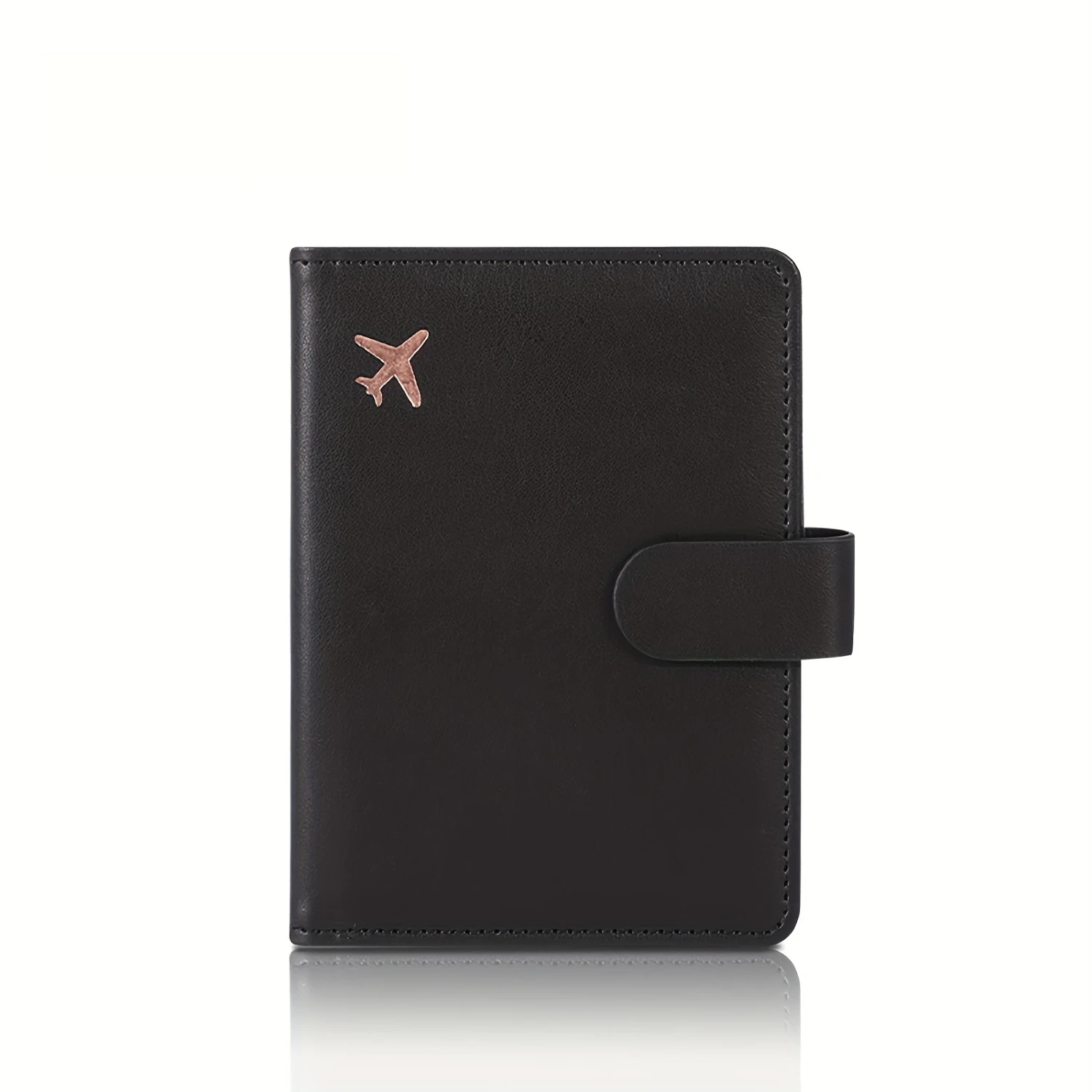 

Travel Passport Holder, Airplane Document Bag, Foldable PU Leather Card Bag - Compact and Stylish Organizer for Travel (4.6*5.7)