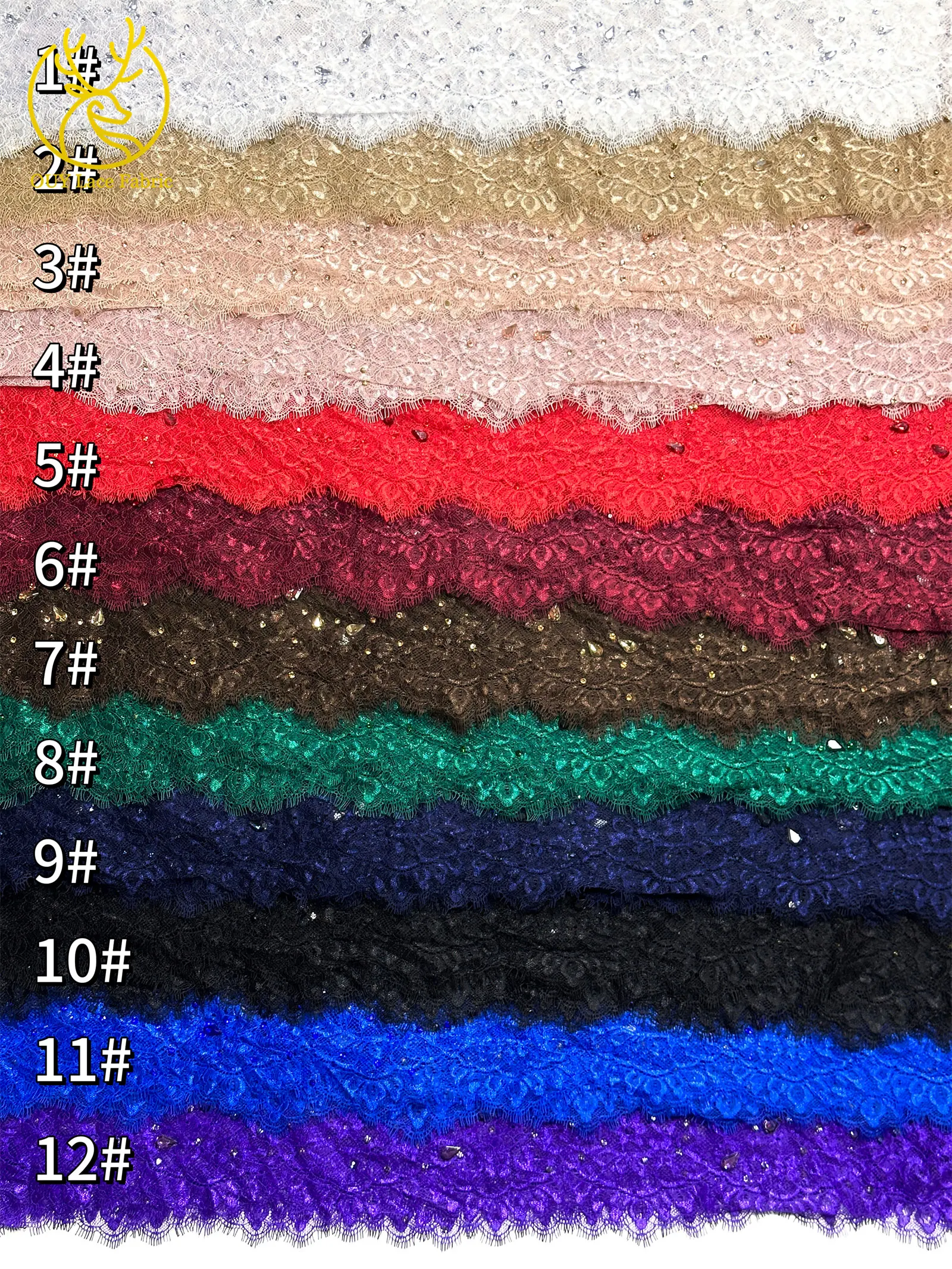 2026 Heißer Verkauf Lila Afrikanischer Französischer Tüll-Spitzenstoff mit Steinen Bestickt Elegantes Nigerianisches Brautkleid für Hochzeitsfeier 3 Meter – Detail 35