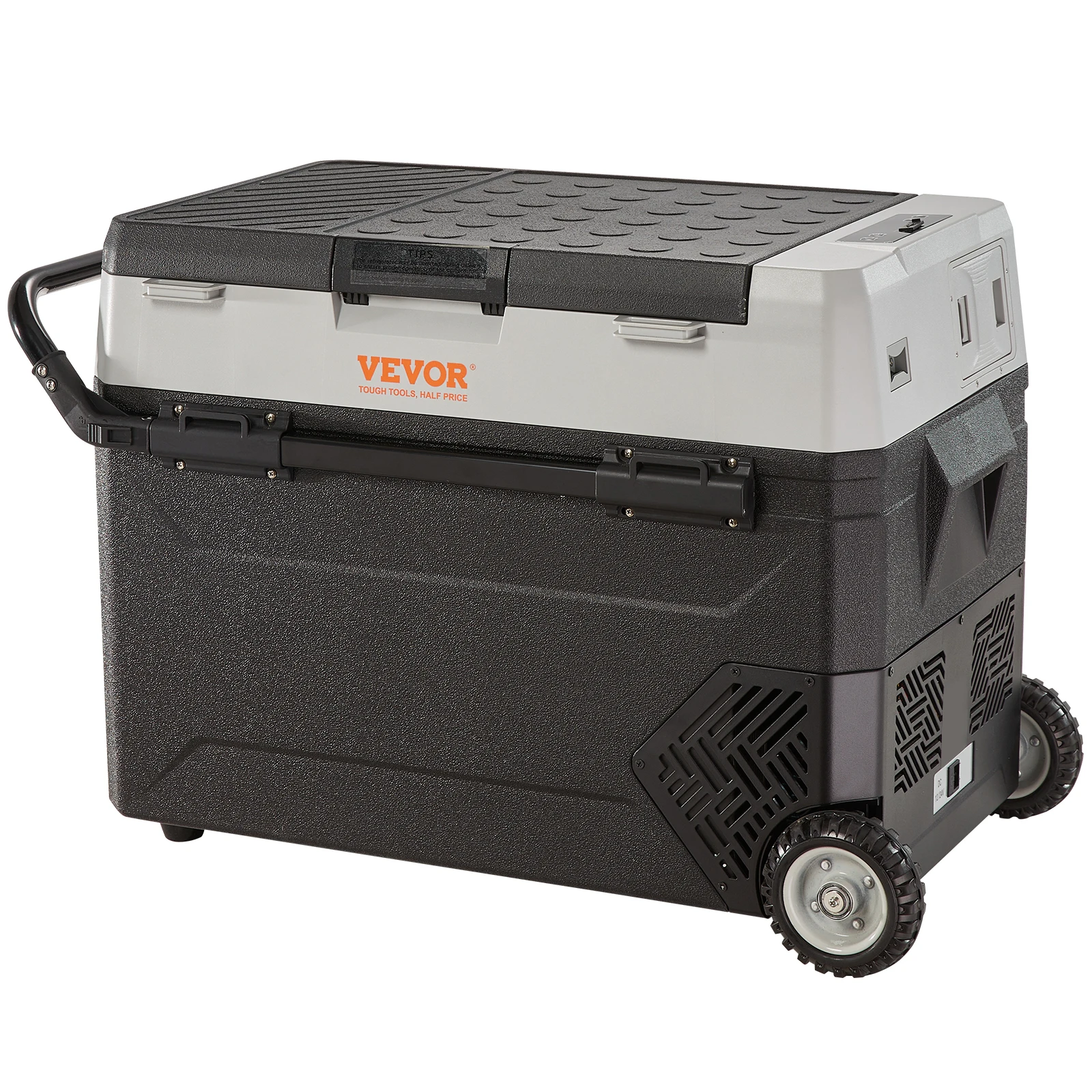 Refrigerador para Auto SucceBuy de 38L/53L, Congelador Portátil de Doble Zona, Enfriador para Auto -4°C ℉ -50 ℉   Rango Ajustable para Picnic, Camping, Viajes y Autocaravanas