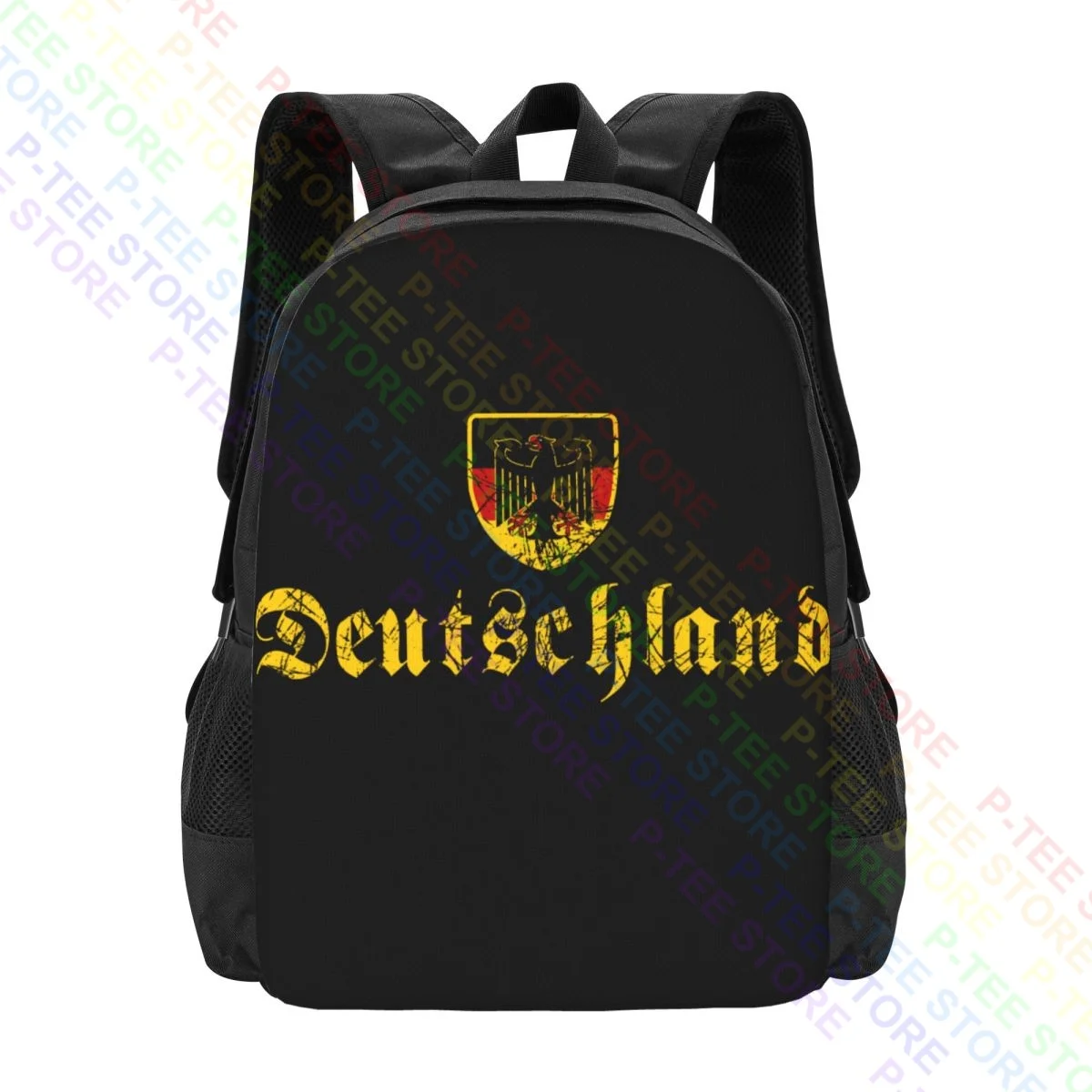 Deutschland Berlin Germany Crest German SoccerBackpack Large Capacity Vintage Gym Tote Bag