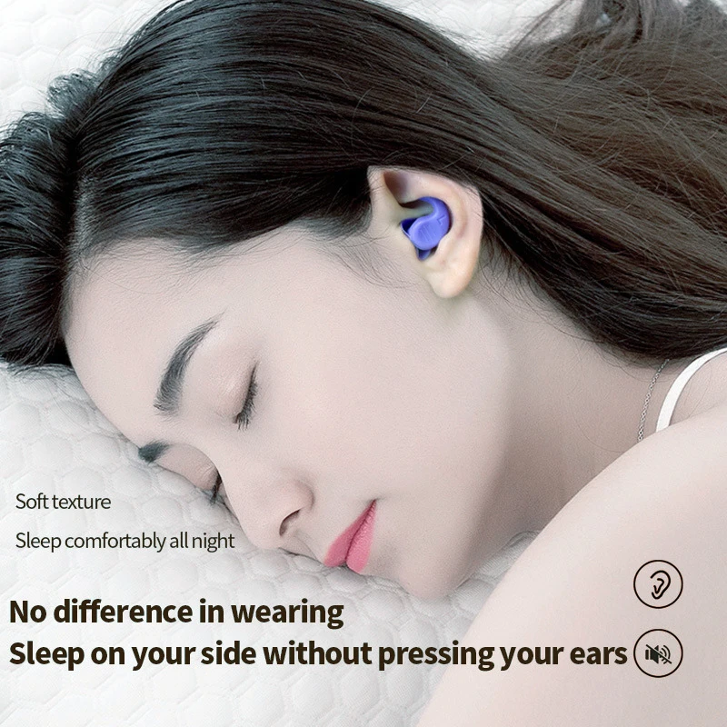 Anti Noise Silicone Earplugs filter Waterproof Swimming Ear Plugs For Sleeping Diving nappers Soft Comfort Acoustic Ear Plugs