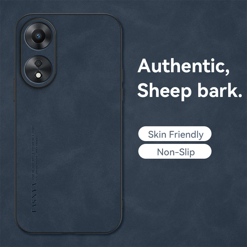 

Luxury Skin Friendly Leather Phone Case For oppo A98 A97 A96 A94 A79 A78 A77 A74 A58 A57 A54 A60 A76 Ultra-thin Silicone Cover
