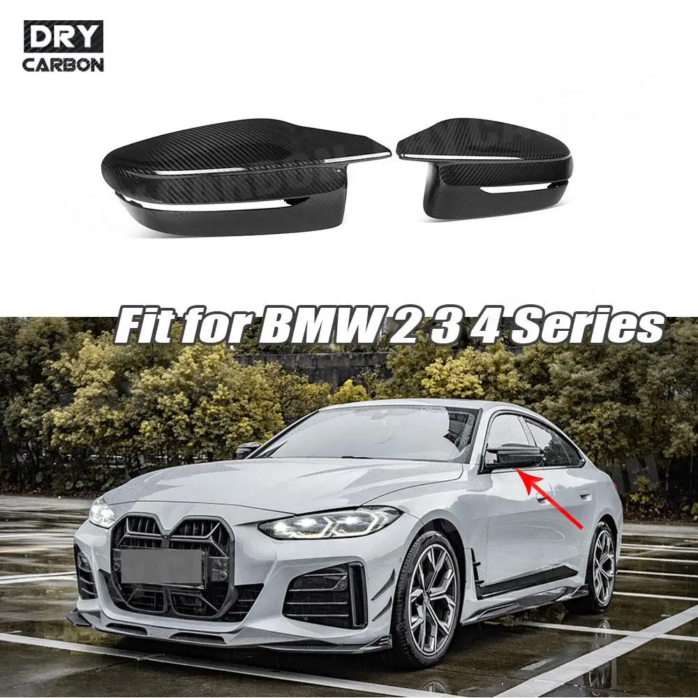 Car Accessories Dry Carbon Fiber Side Rearview Mirror Caps Mirror Tools Case For BMW G42 G20 G22 G23 G26 2020+