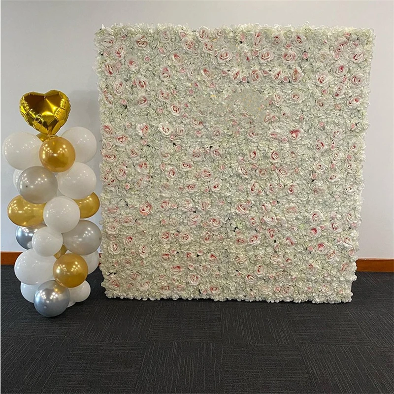 Fiori artificiali della decorazione della parete del fiore della rosa di seta 40X60CM per il fiore romantico della decorazione dello sfondo della casa della festa nuziale